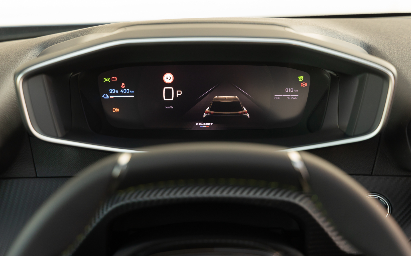 2023 Peugeot e-2008 digital drivers' display