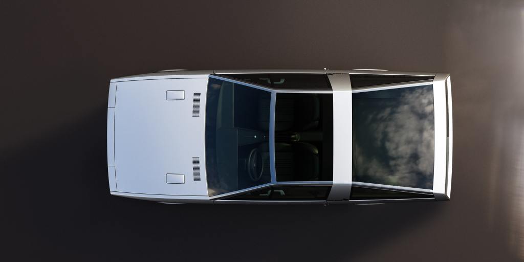 Hyundai Pony Coupe Concept overhead view