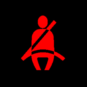 Seatbelt warning light