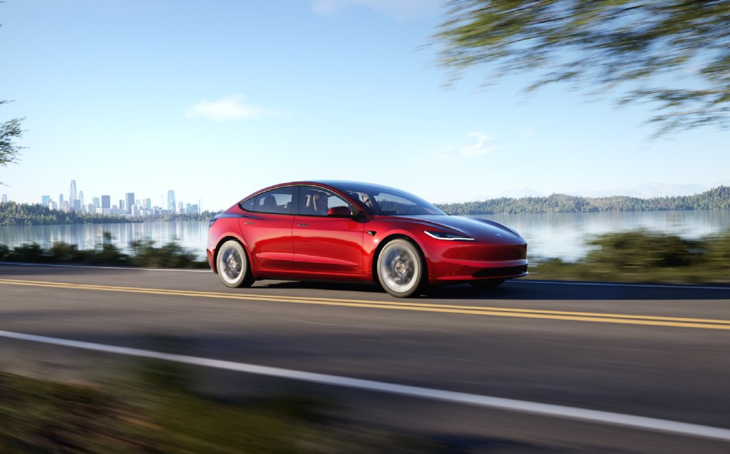 2024 Tesla Model 3 driving