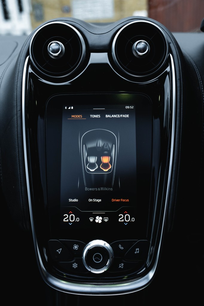 McLaren GT interior - touchscreen