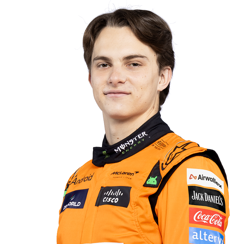 Oscar Piastri 2024 McLaren F1 launch studio portrait
