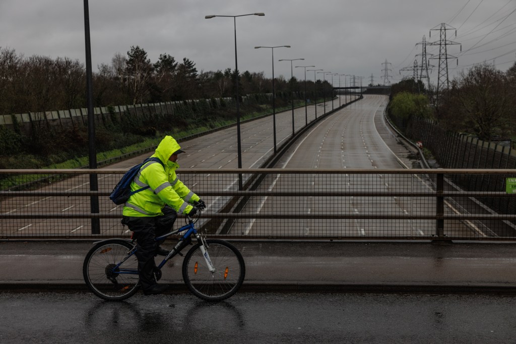 LONDON, ENGLAND - MARCH 17: A closed section of the M25 on March 17, 2024 in London, England. The full closure of a section of the M25 between junction 10 and 11 has taken place over the weekend to remove a bridge and install a new gantry. The closure is part of a GBP317m upgrade, with works expected to be finished by September.
/p
pIt is the first time there has been a scheduled daytime closure of all lanes of the motorway since it opened in 1986. The 117 mile long orbital motorway encircles Greater London and is the busiest in the UK. (Photo by Dan Kitwood/Getty Images)