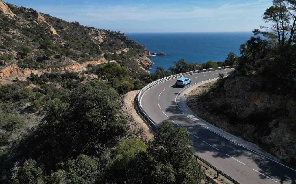 Hyundai Ioniq 5 N scenic view on coastal road