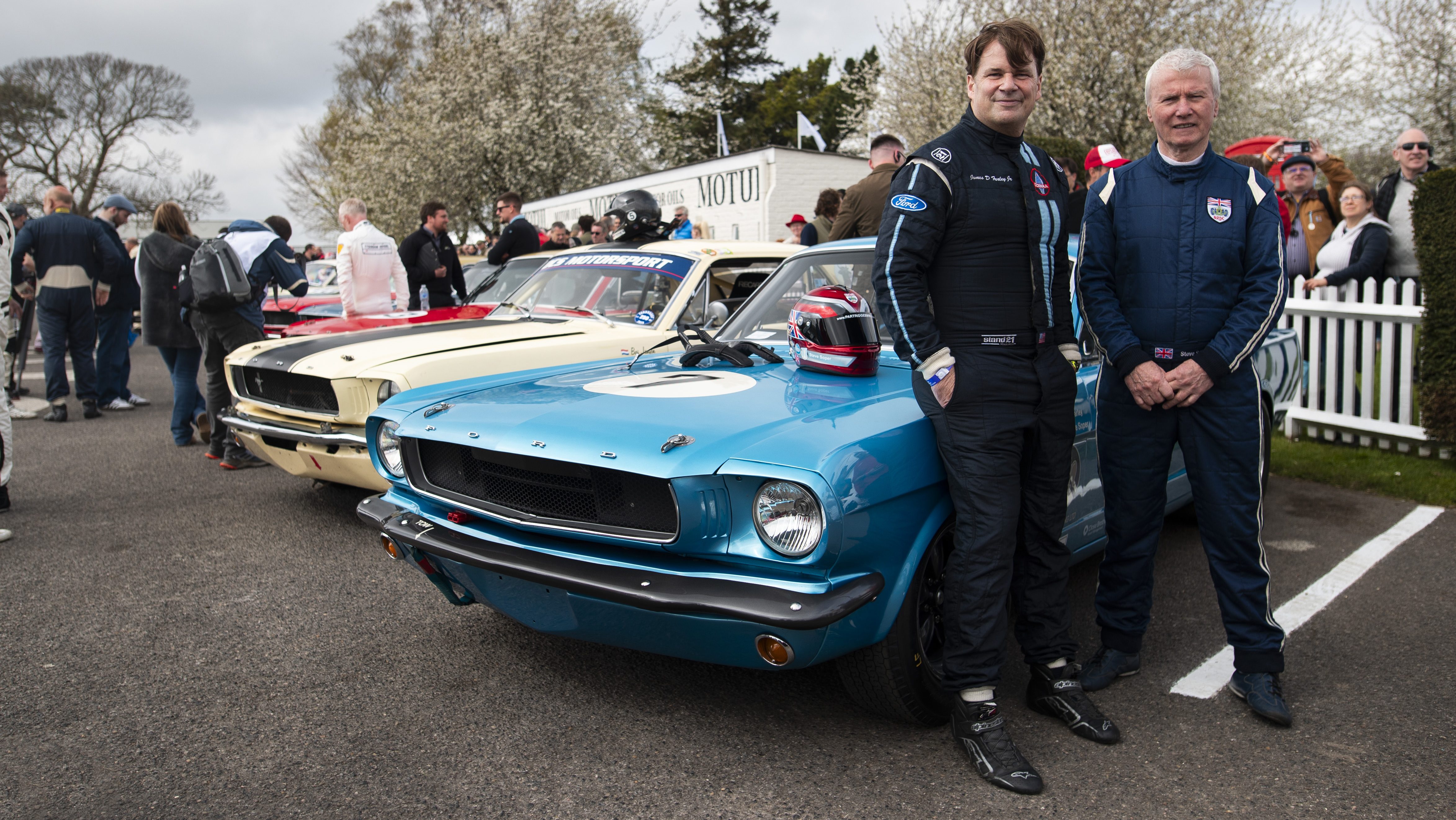 Jim Farley and Steve Soper at 81st Goodwood Members Meeting