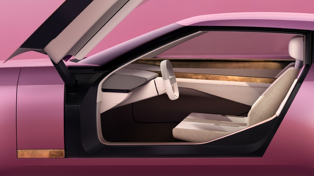 Jaguar Type 00 side view with door open