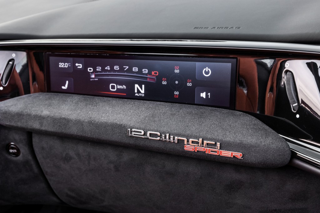 Ferrari 12Cilindri Spider passenger screen