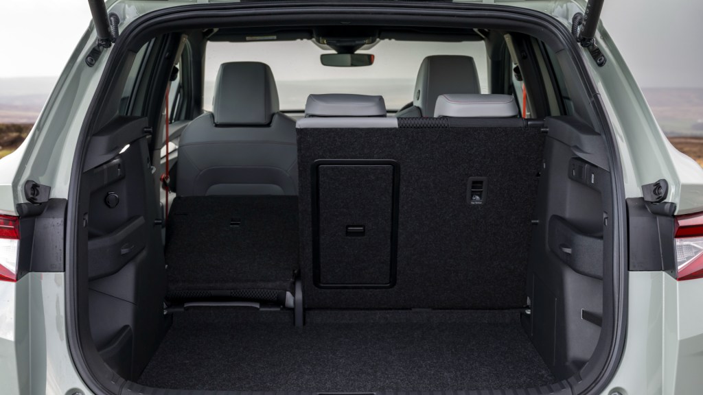 Skoda Elroq boot with seat folded
