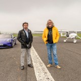 James May and Richard Hammond EV race